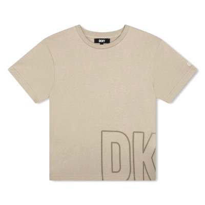 детска,тениска,dkny,unisex,kids,logo,print,regular,fit,t,shirt,stone,gry,23c