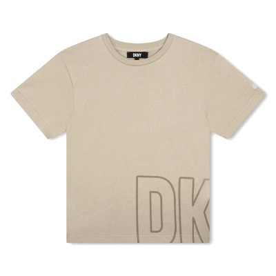 юношеска,тениска,детски,облекла,dkny,dk,logo,print,t,shirt,juniors,stone,gry,23c