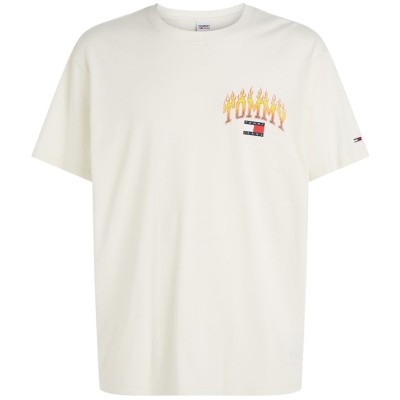мъжки,тениски,tommy,jeans,tjm,rlx,vintage,flame,tee,white,ybh