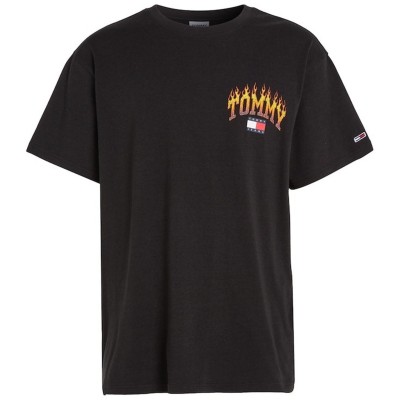 мъжки,тениски,tommy,jeans,tjm,rlx,vintage,flame,tee,black,bds