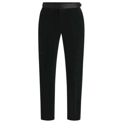панталони,мъжки,панталони,тип,чино,boss,men's,hgenius,tux,suit,trousers,open,green,385