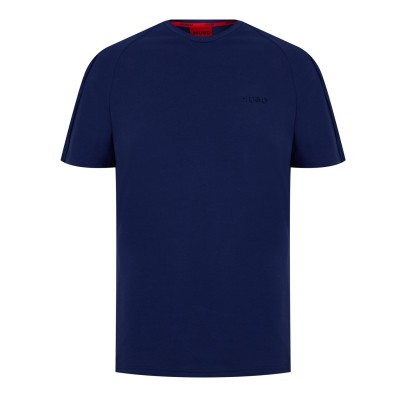 тениска,мъжки,пижами,hugo,sporty,tape,t,shirt,dark,blue,407