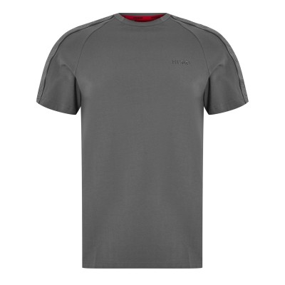 тениска,мъжки,пижами,hugo,sporty,tape,t,shirt,medium,grey,034