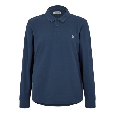 блуза,с,яка,мъжки,ежедневни,облекла,мъжки,тениски,original,penguin,men,s,cotton,long,sleeve,polo,shirt,yale