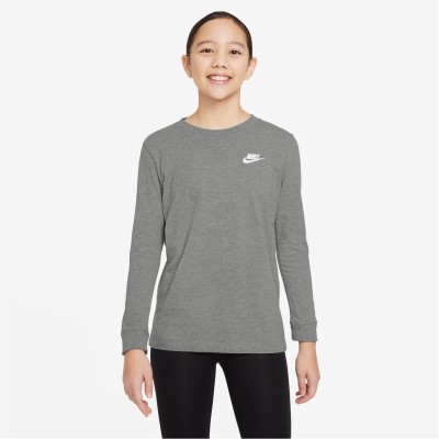 разпродажба,nike,детски,3/4,панталони,детски,тениски,nike,nike,k,nsw,ls,t,emb,jn99,dk,grey,heather