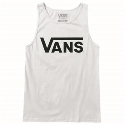 облекла,на,разпродажба,мъжки,тениски,vans,vans,classic,tank,white,black,white