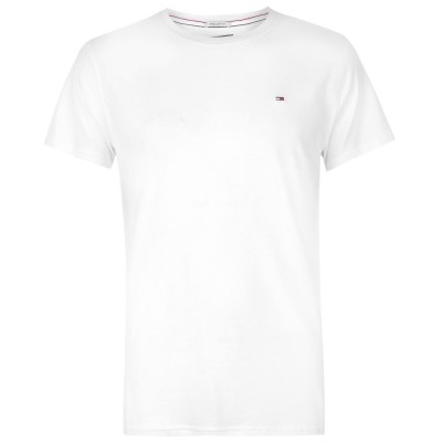 тениска,с,къс,ръкав,мъжки,тениски,tommy,jeans,crew,neck,tee,white