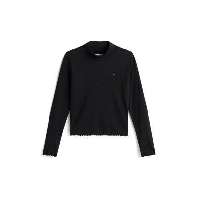 тениска,tommy,hilfiger,kids,long,sleeve,t,shirt,black,bds