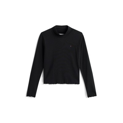 детски,облекла,tommy,hilfiger,tommy,ls,top,jn54,black,bds