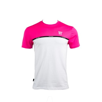 тениска,облекла,на,разпродажба,мъжки,тениски,11,degrees,degrees,cut,&,sew,taped,t,shirt,pink,glo,white