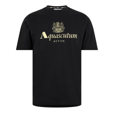 тениска,облекла,на,разпродажба,мъжки,тениски,aquascutum,active,big,logo,t,shirt,black