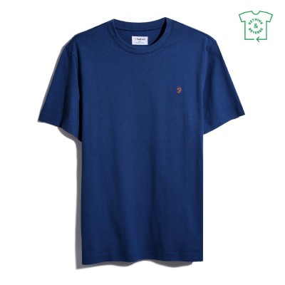 тениска,зимни,аксесоари,мъжки,тениски,farah,farah,danny,reg,tee,sn99,blue,peony