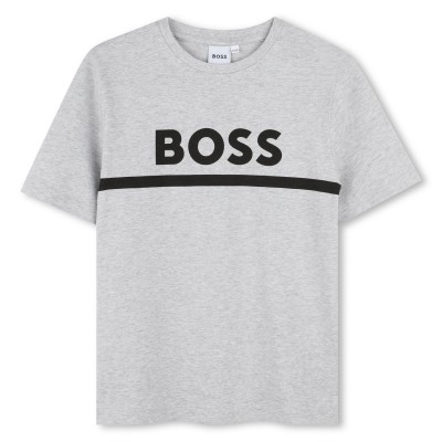 детска,тениска,детски,тениски,boss,large,logo,t,shirt,junior,boys,grey,a32