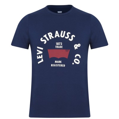 тениска,облекла,на,разпродажба,мъжки,тениски,levis,varsity,circle,t,shirt,blue,1873