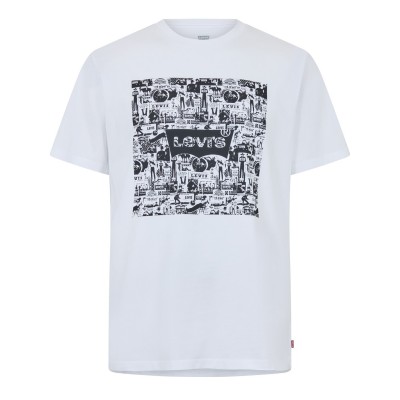 тениска,облекла,на,разпродажба,мъжки,тениски,levis,icon,t,shirt,grid,white