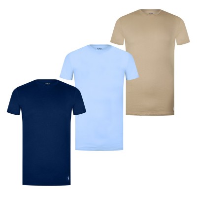 тениска,мъжки,тениски,polo,ralph,lauren,3,pack,t,shirts,grey,bei,blu