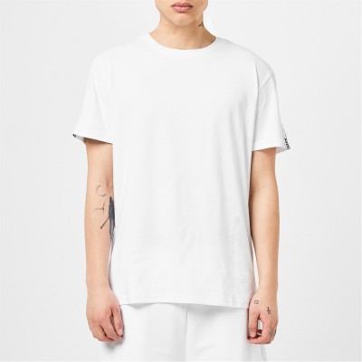 тениска,мъжки,тениски,moschino,men's,bear,logo,tape,regular,fit,t,shirt,white
