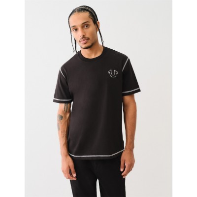 мъжки,тениски,true,religion,big,t,horseshoe,tee,black