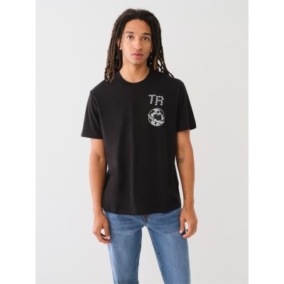 тениска,с,къс,ръкав,мъжки,тениски,true,religion,multi,graphic,crew,tee,black