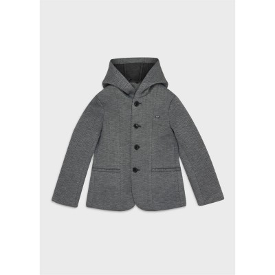юношеско,палто,детски,облекла,emporio,armani,hooded,coat,juniors,grey,multi