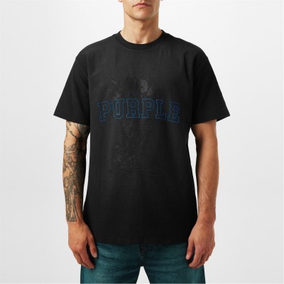тениска,мъжки,тениски,purple,brand,textured,t,shirt,black