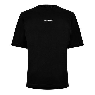 тениска,мъжки,тениски,dsquared2,men's,logo,regular,fit,t,shirt,black