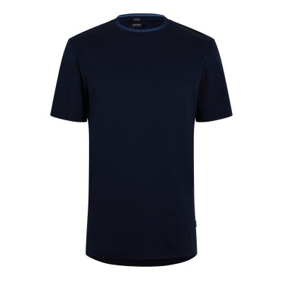 тениска,облекла,на,разпродажба,мъжки,тениски,boss,men's,h,tessler,cotton,t,shirt,dark,blue,404