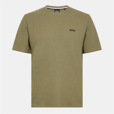 тениска,мъжки,пижами,boss,structured,t,shirt,open,green,349
