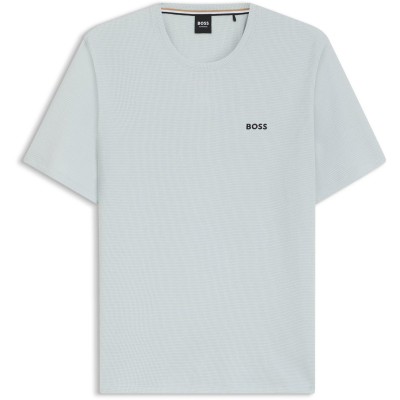 тениска,мъжки,блузи,с,яка,мъжки,тениски,мъжки,потници,boss,mens,boss,bodywear,waffle,t,shirt,with,structured,design,open,blue,499