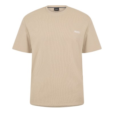 тениска,мъжки,тениски,boss,men's,waffle,t,shirt,structured,design,beige,275