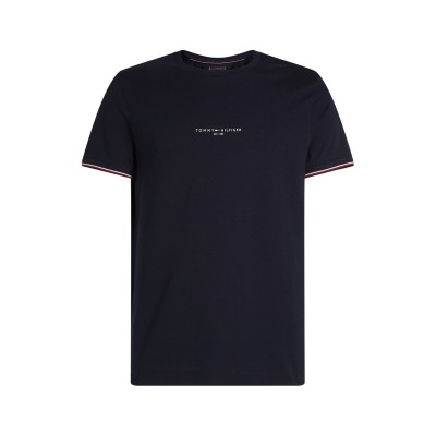 тениска,облекла,на,разпродажба,мъжки,тениски,tommy,hilfiger,logo,tipped,t,shirt,desert,sky,dw5