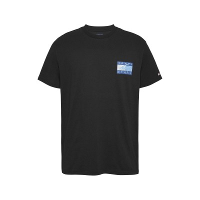 тениска,мъжки,тениски,tommy,jeans,men,s,flag,logo,t,shirt,black