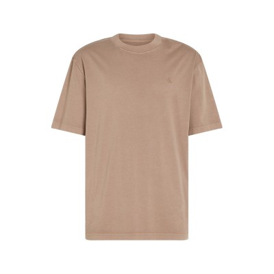 тениска,с,щампа,мъжки,тениски,calvin,klein,jeans,washed,puff,print,tee,taupe,grey