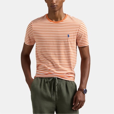 блуза,с,яка,мъжки,тениски,polo,ralph,lauren,polo,jersey,strp,tee,sn05,orange,white