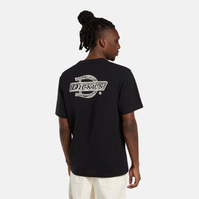 тениска,мъжки,тениски,dickies,dickies,wood,logo,tee,black,black