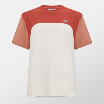 тениска,облекла,на,разпродажба,мъжки,тениски,lacoste,logo,colour,block,t,shirt,latte,hbi