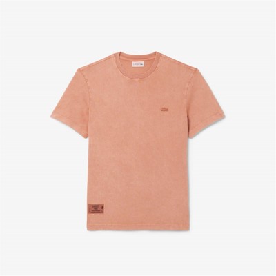 тениска,облекла,на,разпродажба,мъжки,тениски,lacoste,washed,effect,heavy,jersey,t,shirt,latte,i1k