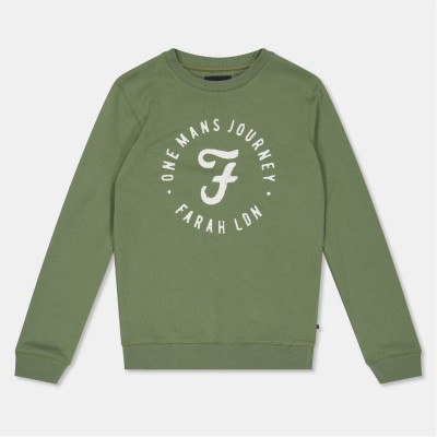 детски,3/4,панталони,детски,тениски,farah,logo,crew,neck,jn99,green