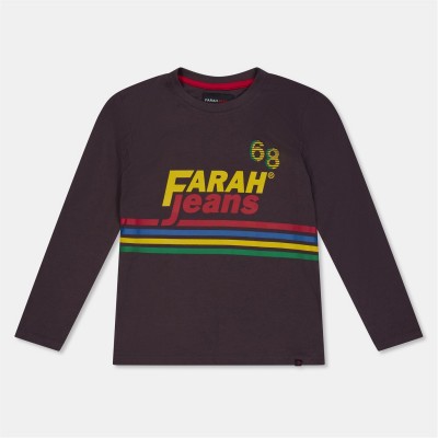 детски,тениски,детски,облекла,farah,chst,graphic,t,jn99,red