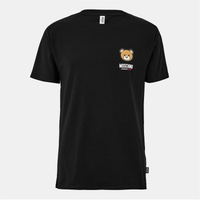 тениска,облекла,на,разпродажба,мъжки,тениски,moschino,small,bear,t,shirt,black