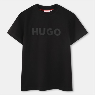 тениска,детски,3/4,панталони,hugo,kids',t,shirt,black,09b