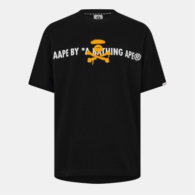 тениска,облекла,на,разпродажба,мъжки,тениски,aape,aape,neon,puff,tee,sn52,black