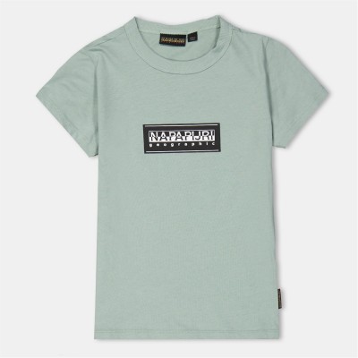 тениска,детски,3/4,панталони,napapijri,kids',crew,neck,t,shirt,green,mil,g1x