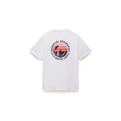 тениска,облекла,на,разпродажба,мъжки,тениски,napapijri,men's,regular,fit,t,shirt,white,heron