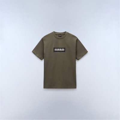 мъжка,тениска,мъжки,тениски,napapijri,s,box,logo,ss,tee,mens,tea,leaf