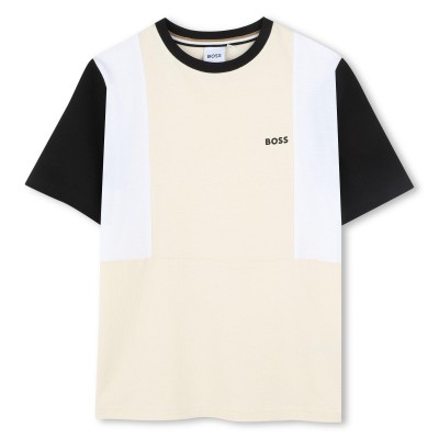 тениска,boss,kids,block,logo,t,shirt,vanille,21c