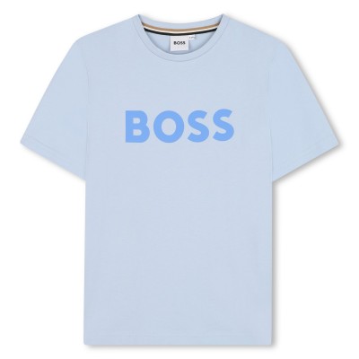 юношеска,тениска,детски,облекла,boss,logo,t,shirt,juniors,prsn,blue,887