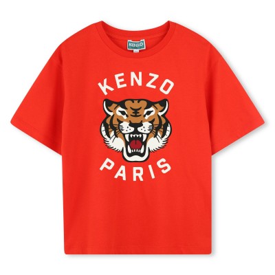 юношеска,тениска,kenzo,tiger,t,shirt,juniors,red,997