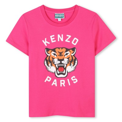 тениска,детски,3/4,панталони,kenzo,kids',tiger,graphic,t,shirt,pink,483