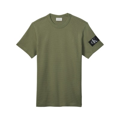 облекла,на,разпродажба,мъжки,тениски,calvin,klein,jeans,badge,waffle,tee,deep,lichen